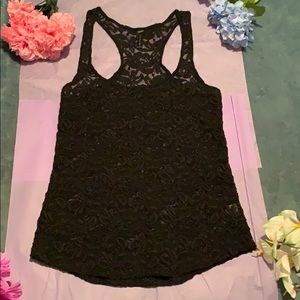 Black Full Tilt see through tank top